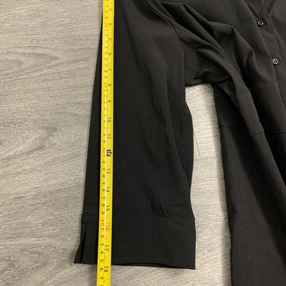 NWT Apt 9 Button Up 3/4 Sleeve Button Up Black 1X - Picture 8 of 8